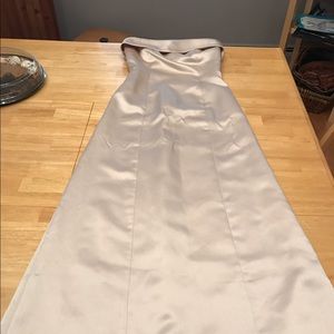Vera Wang Champagne Colored Long Dress Size 4