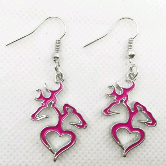 atiat Jewelry - Adorable! BROWNING Deer Earrings