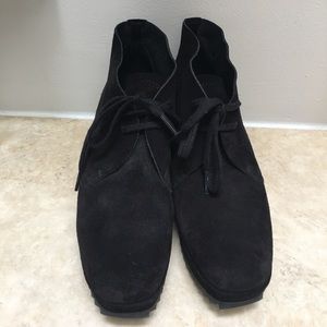 Pedro Garcia black suede lace up shoe