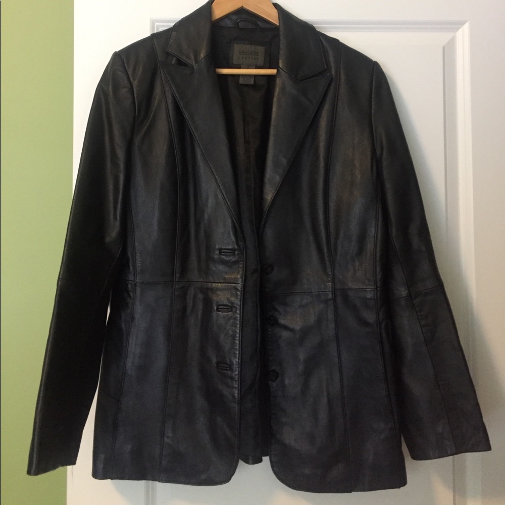 Women's Leather Blazer