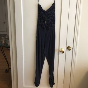 Gypsy05 Navy Crochet Jumper