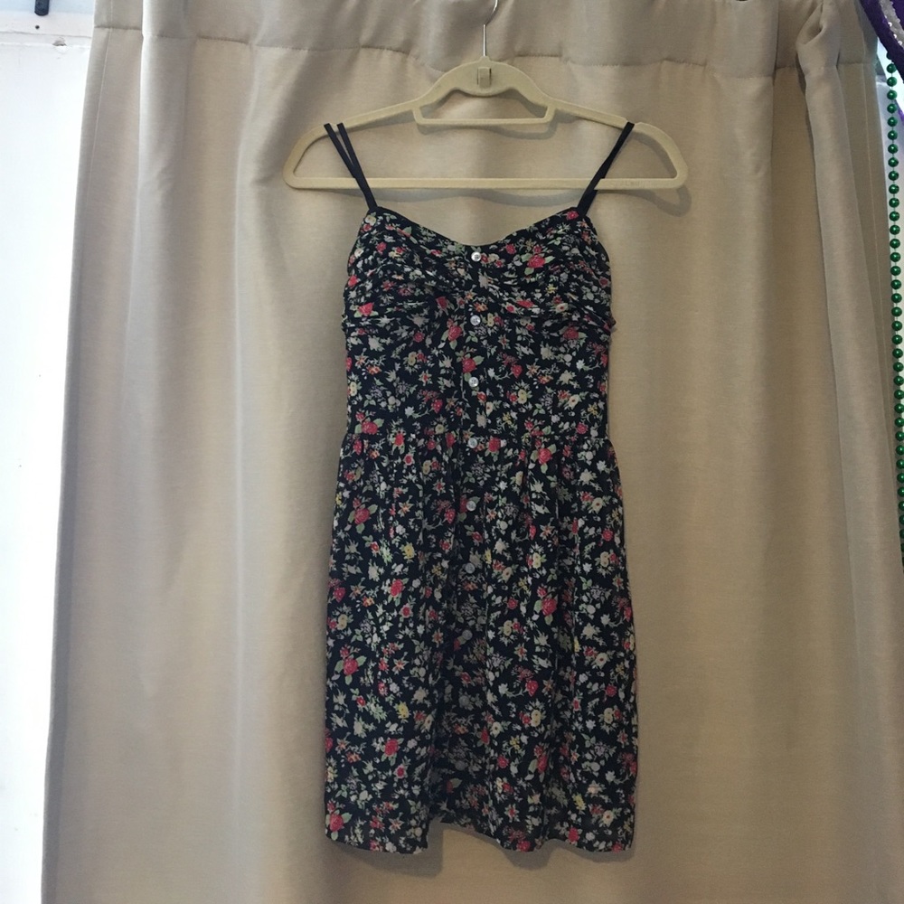 Strapless floral sundress