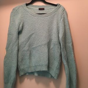 LF heart elbow patch sweater