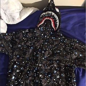 A Bathing Ape Shark Hoodie Space Camo