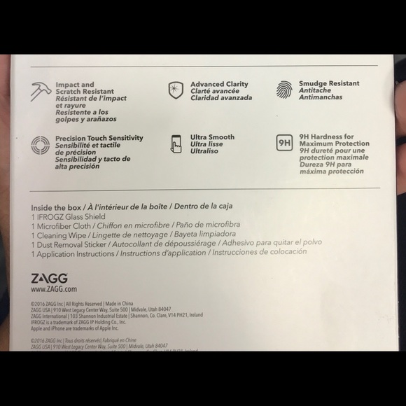 iFROGZ TEMPERED GLASS SHIELD (3) IPHONE 5/S/C/SE - Picture 3 of 3