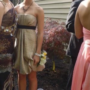 Gold formal dress