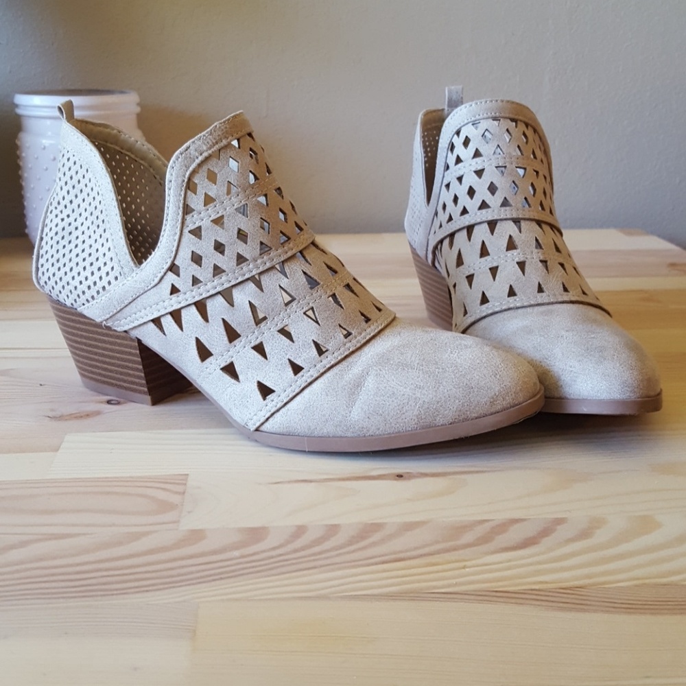 Ankle Booties with Slight Heel