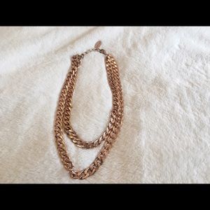 Baublebar Rose Gold Double Chain Necklace