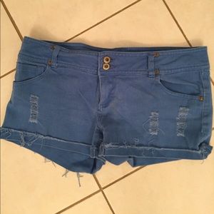 Blue Asphalt jean shorts