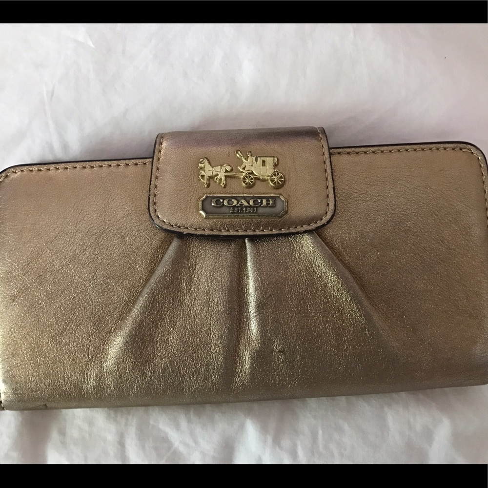 Metallic Coach Wallet