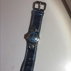 Peace sign watch/bracelet