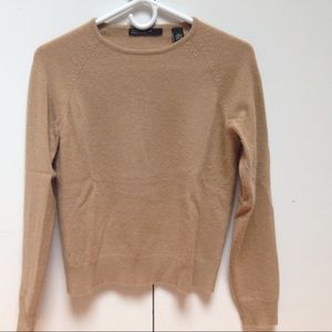 tan cashmere sweater