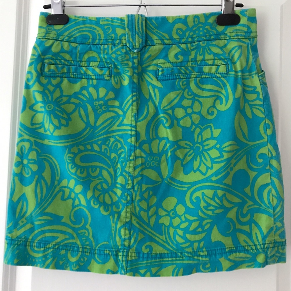 Green and Blue Lilly Pulitzer Skirt