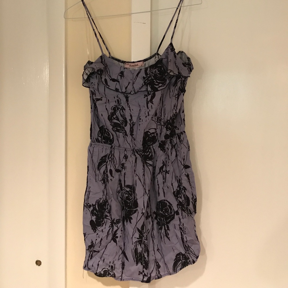 Purple floral dress