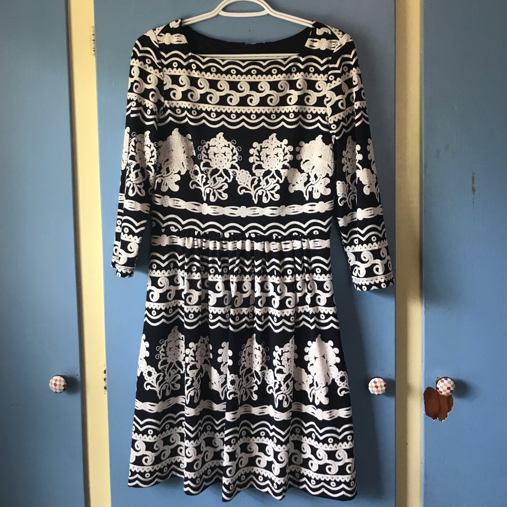 Whimsical Fit and Flare with Key Hole Back