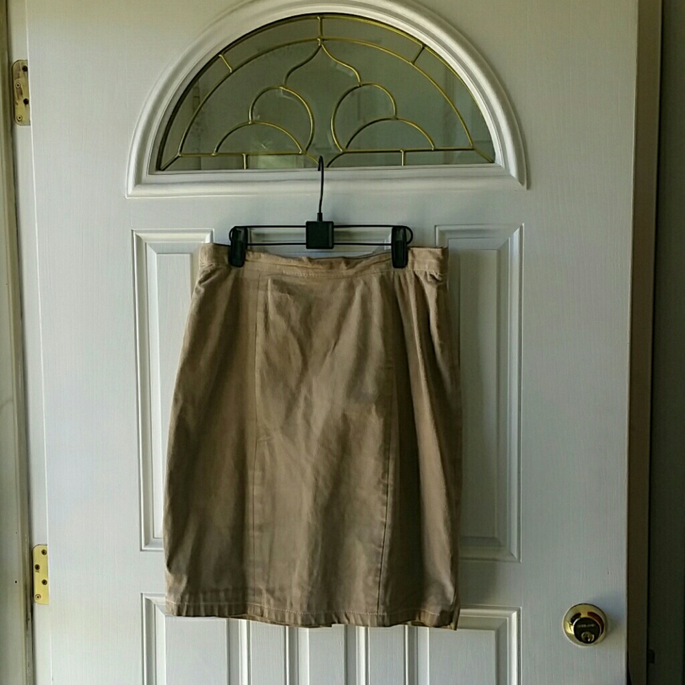 Suede Leather Skirt