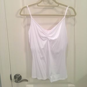 Boston Proper adjustable strap gathered camisole