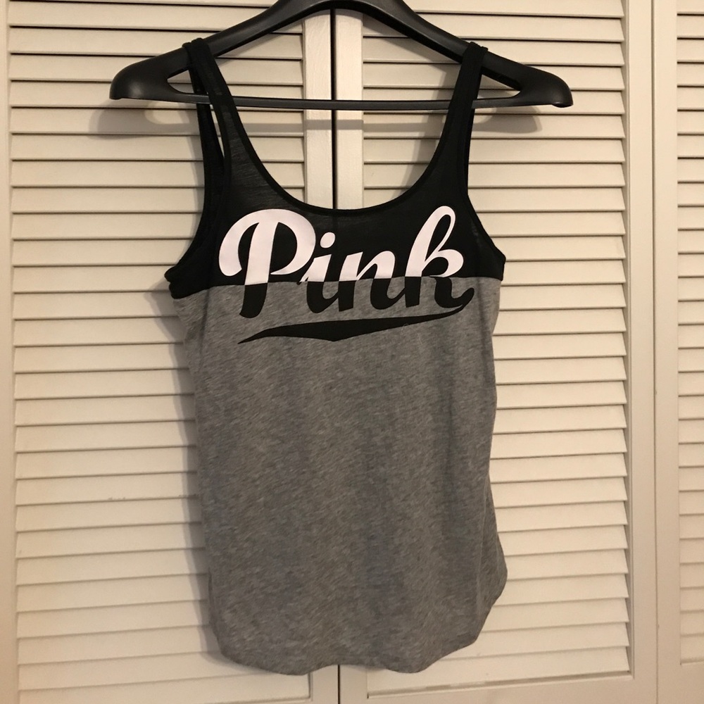 PINK scoop back tank