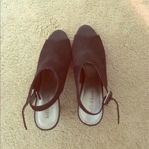 Kelly and Katie open toe mule/boogie