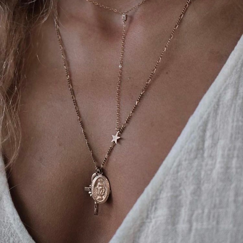 NWT | BAGATIBA HEX DROP STAR NECKLACE