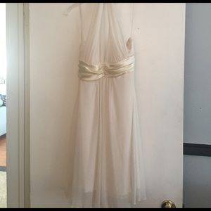 Cream halter dress