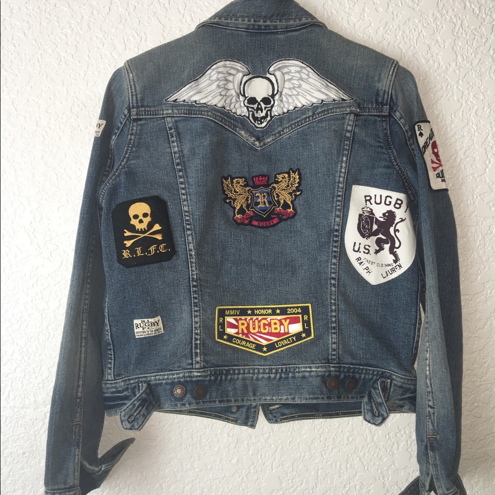 Rare Vintage Polo Ralph Lauren Rugby Varsity Patch - Picture 1 of 4