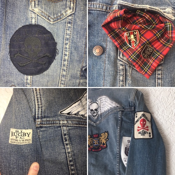 Rare Vintage Polo Ralph Lauren Rugby Varsity Patch - Picture 3 of 4