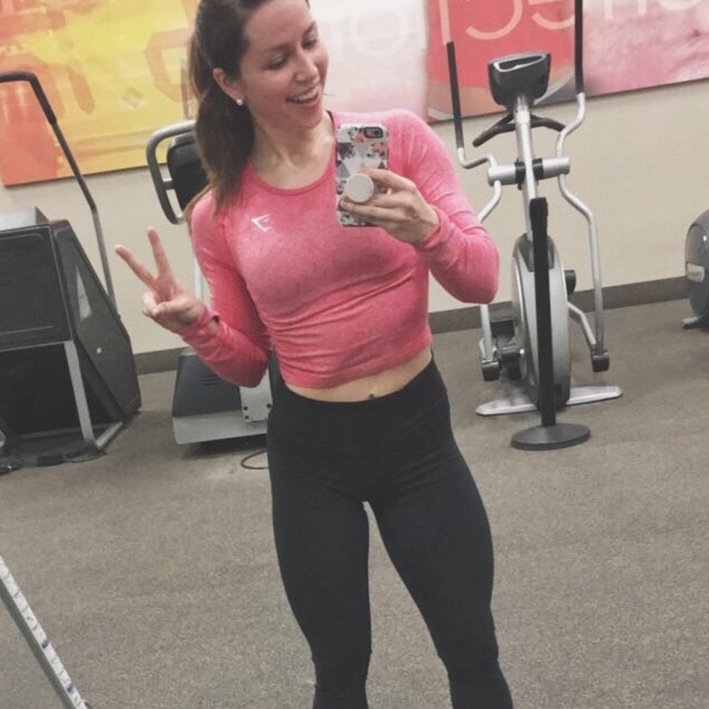 Gymshark seamless crop in pink
