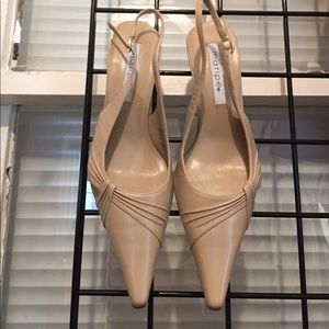 Maripe Sling Back Leather Heels -S9