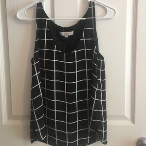 LAST CHANCE Black and White Tank from Loft