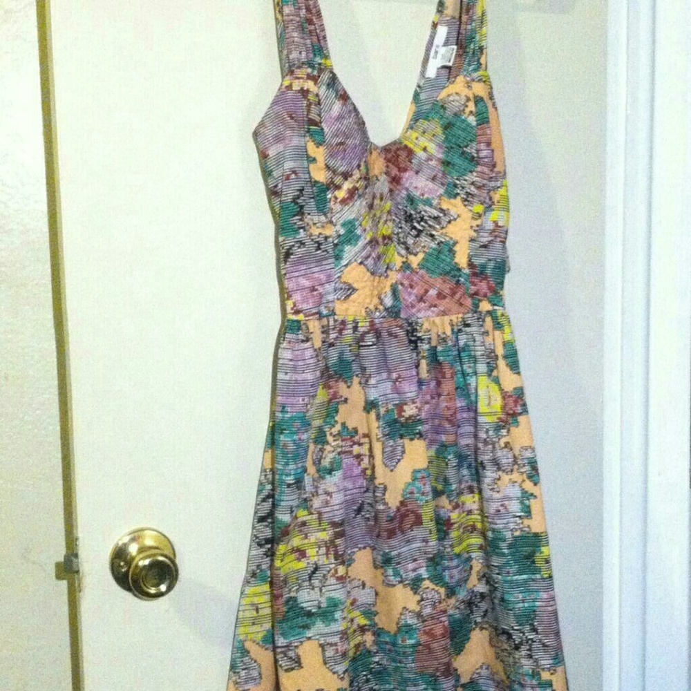 Open back mini sun dress