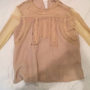 Lace detailed top!