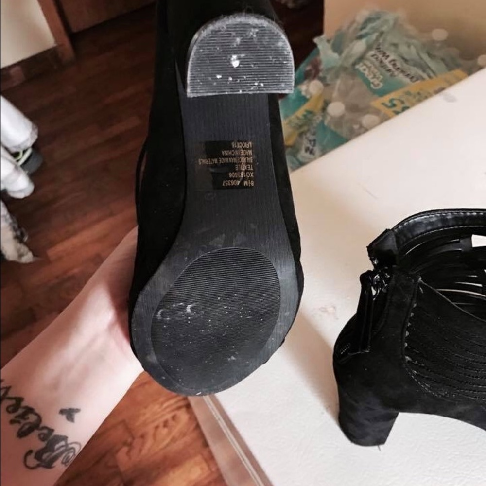 Black high heels
