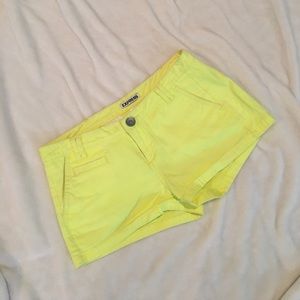 Neon Yellow Express Shorts