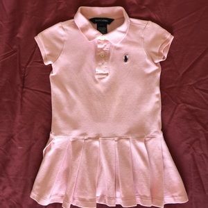 Ralph Lauren toddler girls cute pink polo dress