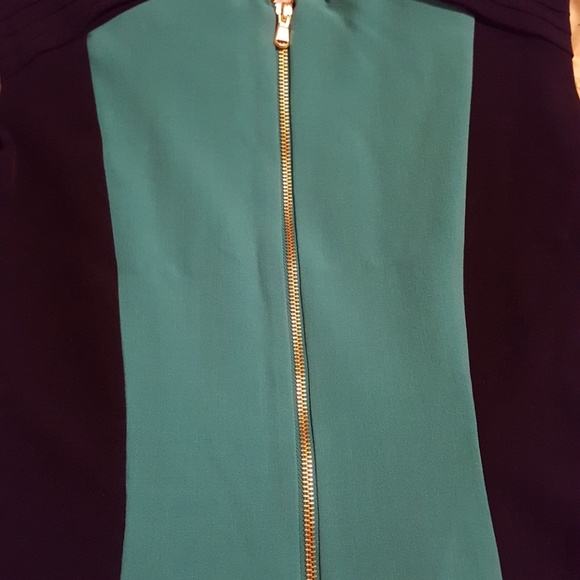 Chetta B. turquoise and navy dress - Picture 4 of 4