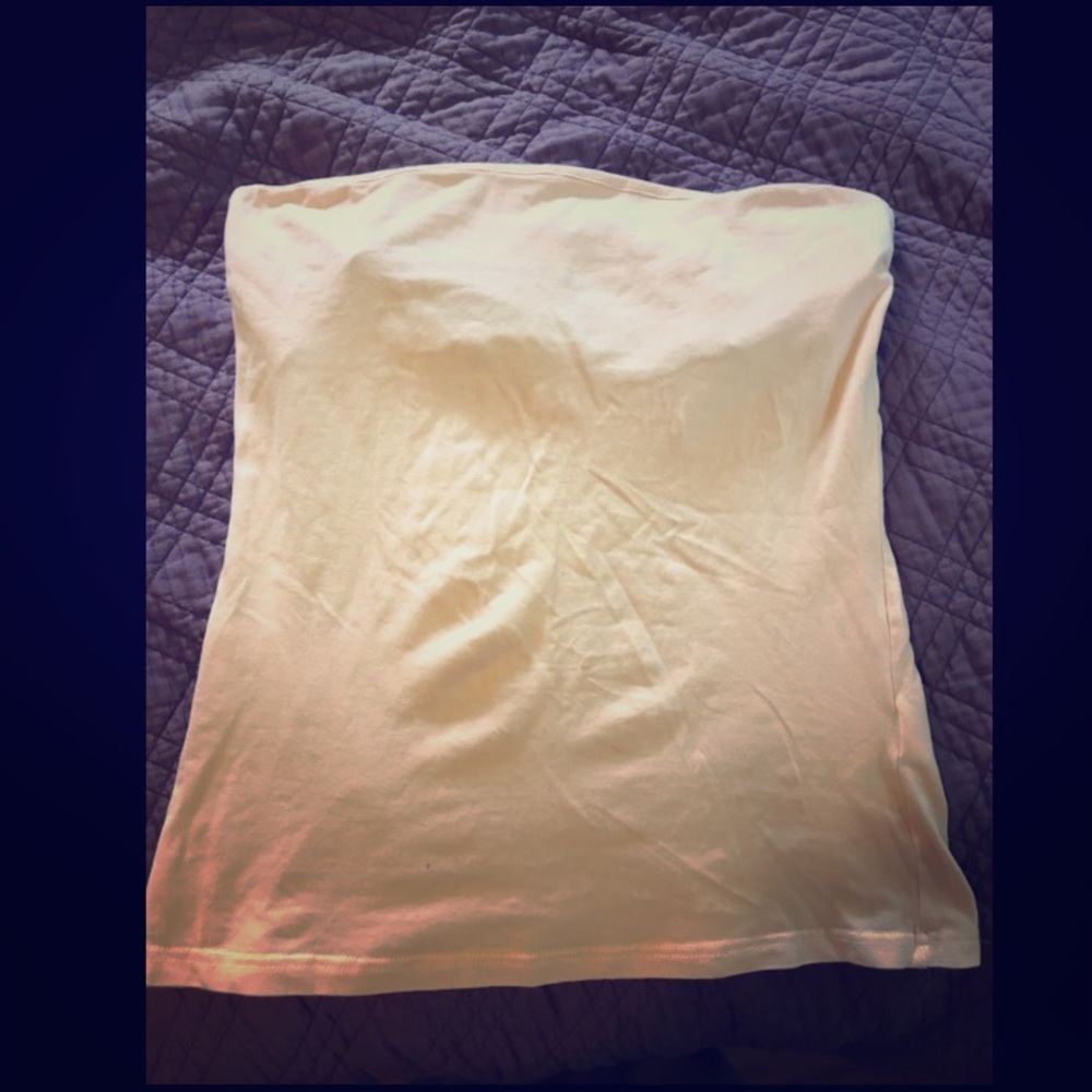Peach h&m basics strapless tube top