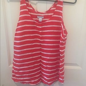 Orange and white striped Old Navy tank