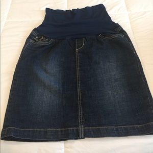 Denim maternity skirt small