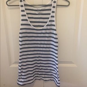 White and navy tank- GAP