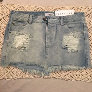 LIONESS FASHION • Santiago Denim Mini Skirt