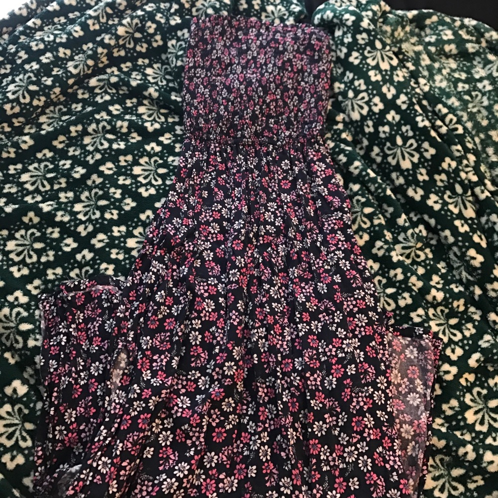 abercrombie kids slitted strapless dress