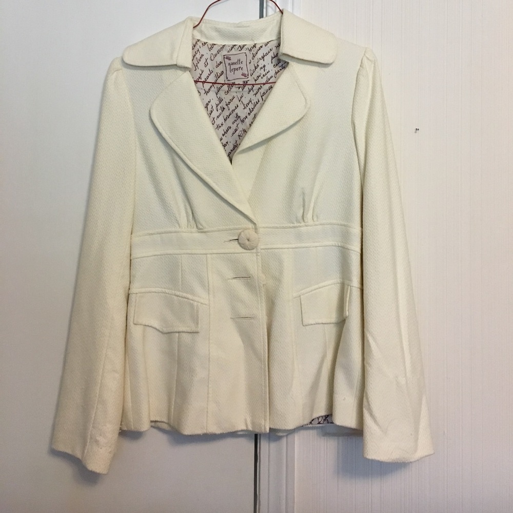 Nanette Lepore cream coat