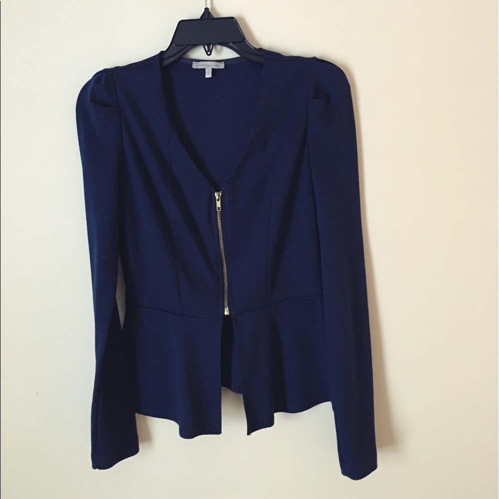 Cute navy peplum top