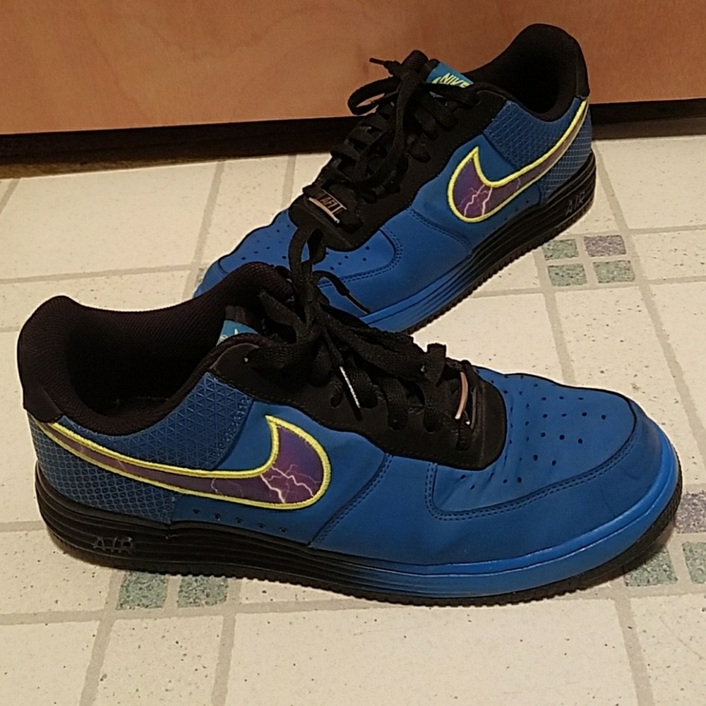 Nike Air Lunar sz 10.5 blue purple Shoes Pre owned