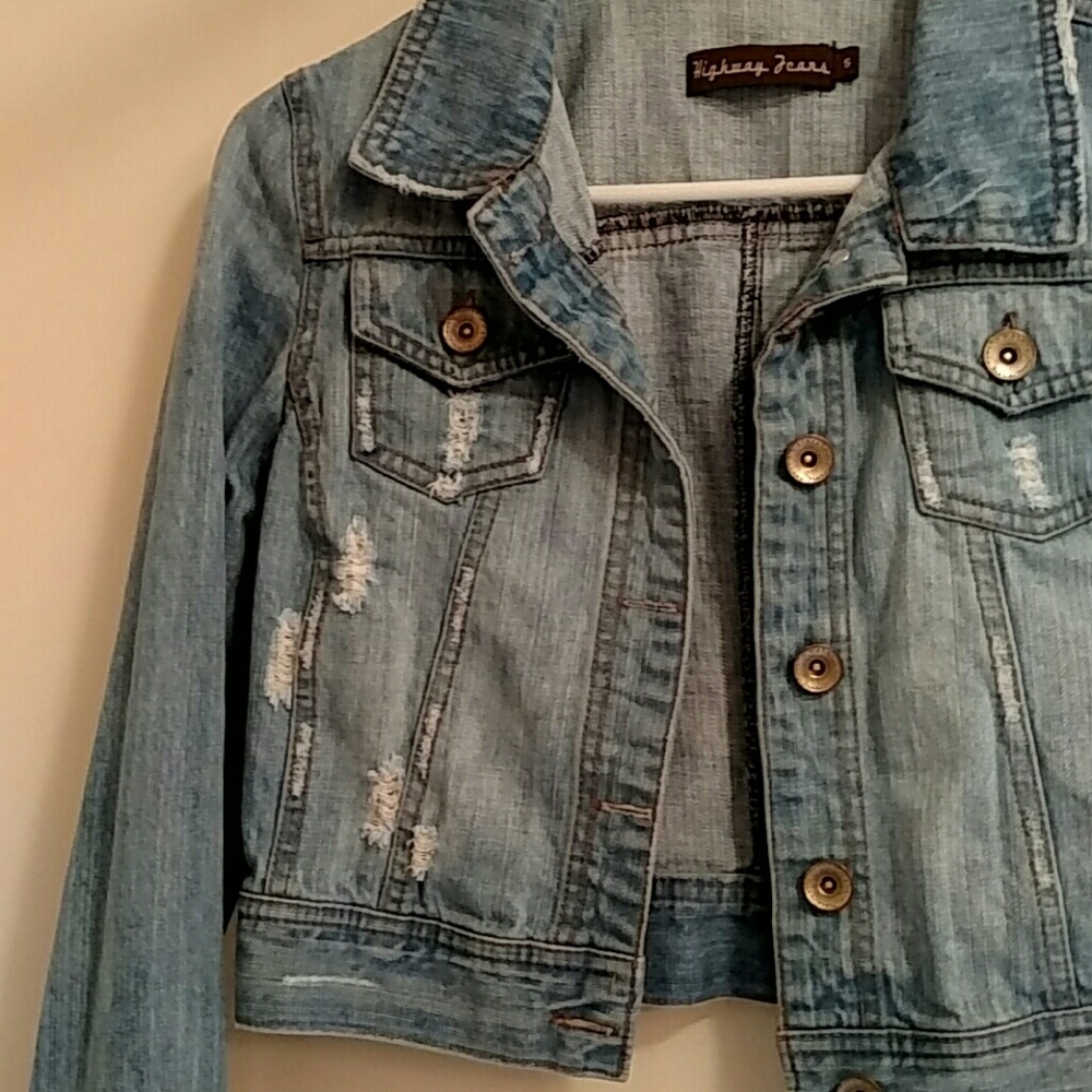 DONATED Highway jeans cropped denim jacket