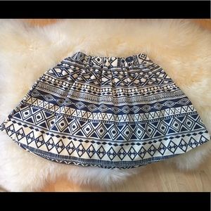 🌟HP🌟Atmosphere Blue Geometric Print Skirt Size 6