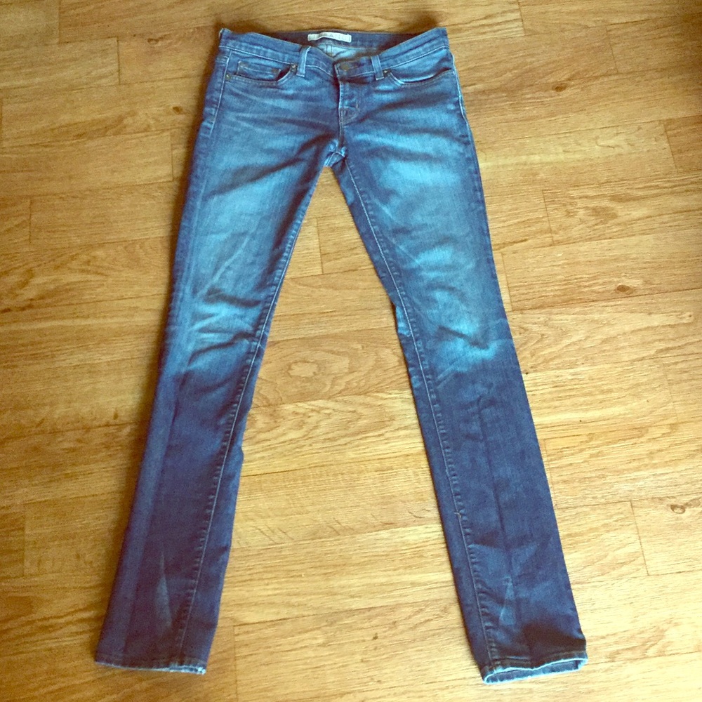 J Brand skinny jeans, dark denim.
