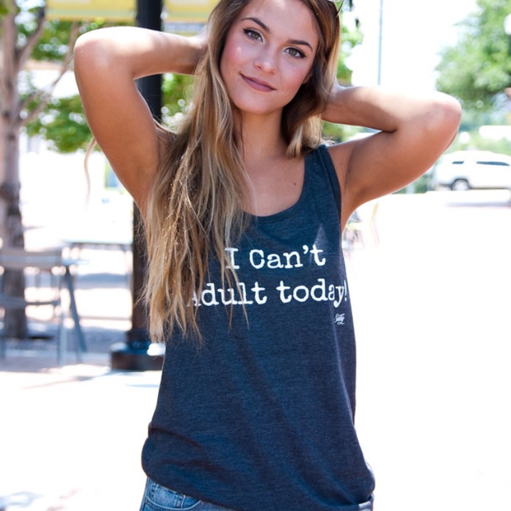 Last 1! XL Can't adult today in charcoal grey - Picture 3 of 8