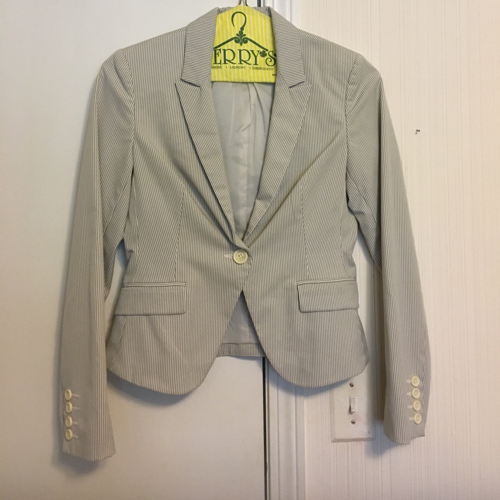 Express studio Seersucker blazer